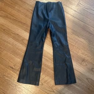 Zara’s faux leather bell  bottoms girls